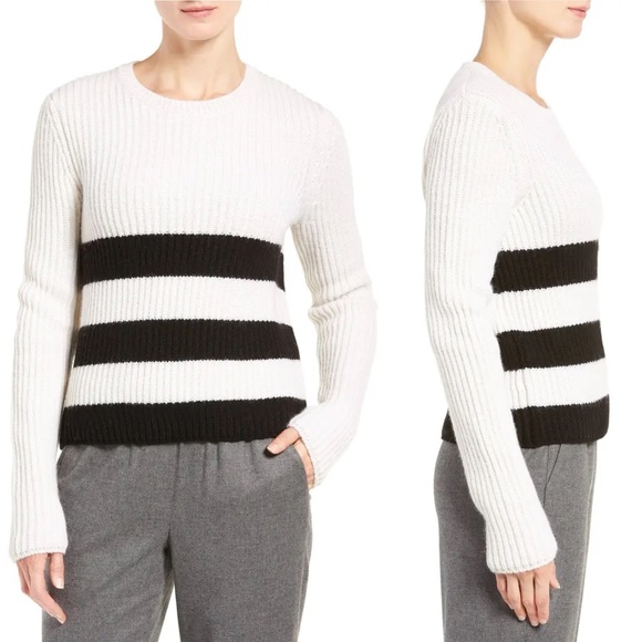 Equipment Sweaters - Equipment Carson Stripe Wool & Alpaca Sweater